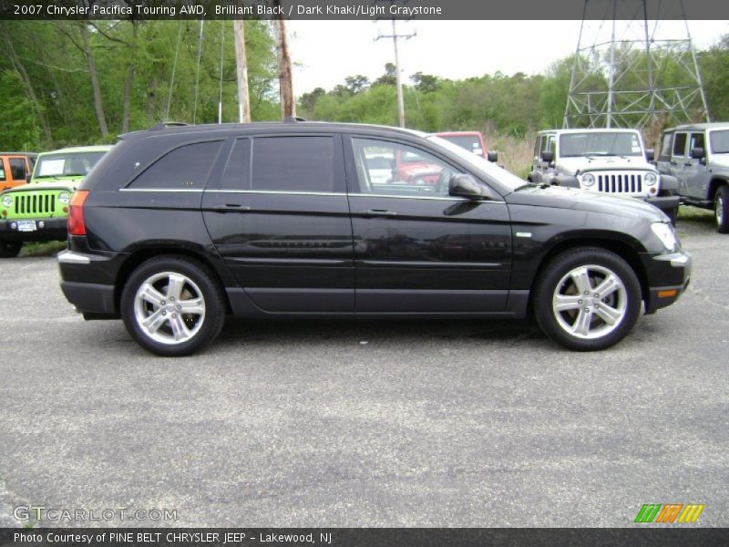 Brilliant Black / Dark Khaki/Light Graystone 2007 Chrysler Pacifica Touring AWD