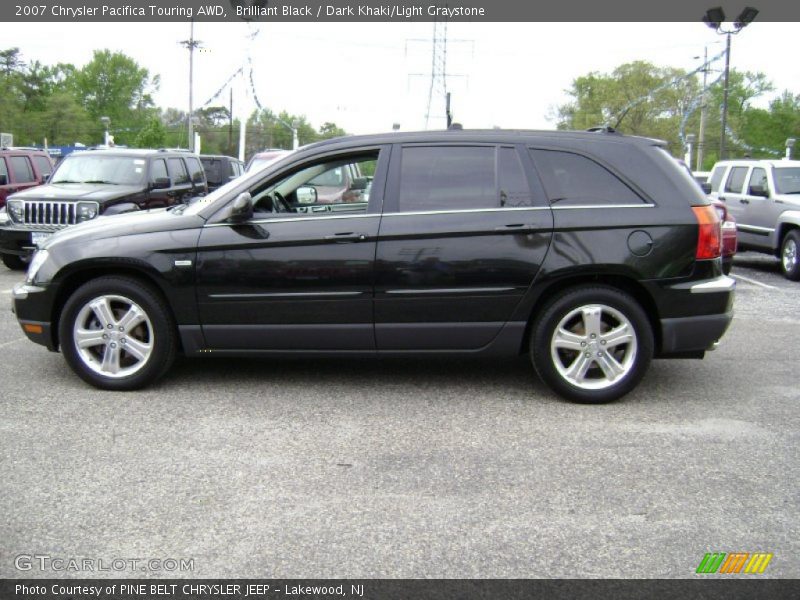 Brilliant Black / Dark Khaki/Light Graystone 2007 Chrysler Pacifica Touring AWD