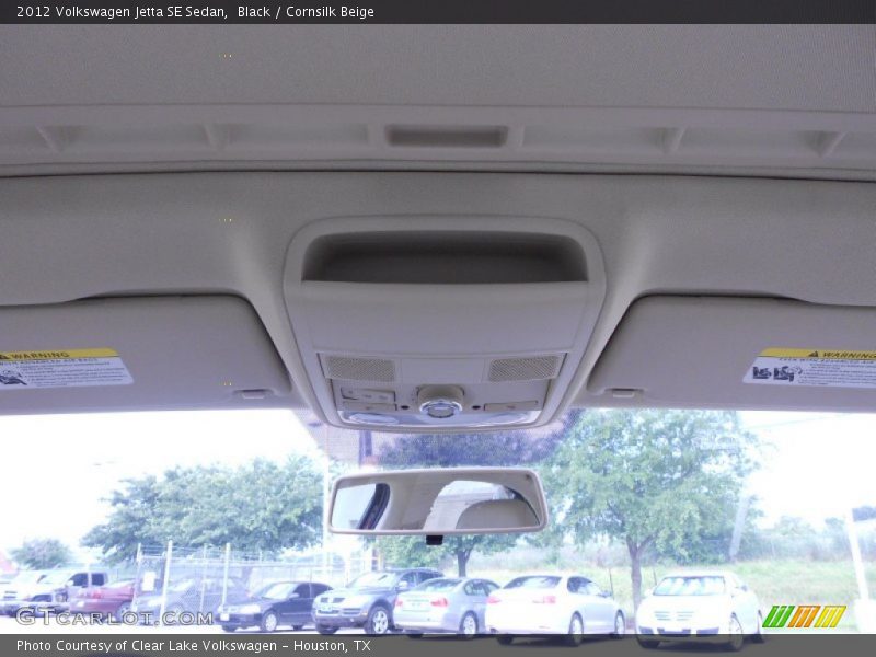 Black / Cornsilk Beige 2012 Volkswagen Jetta SE Sedan