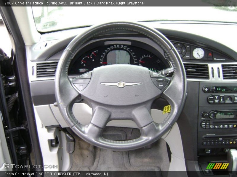 Brilliant Black / Dark Khaki/Light Graystone 2007 Chrysler Pacifica Touring AWD