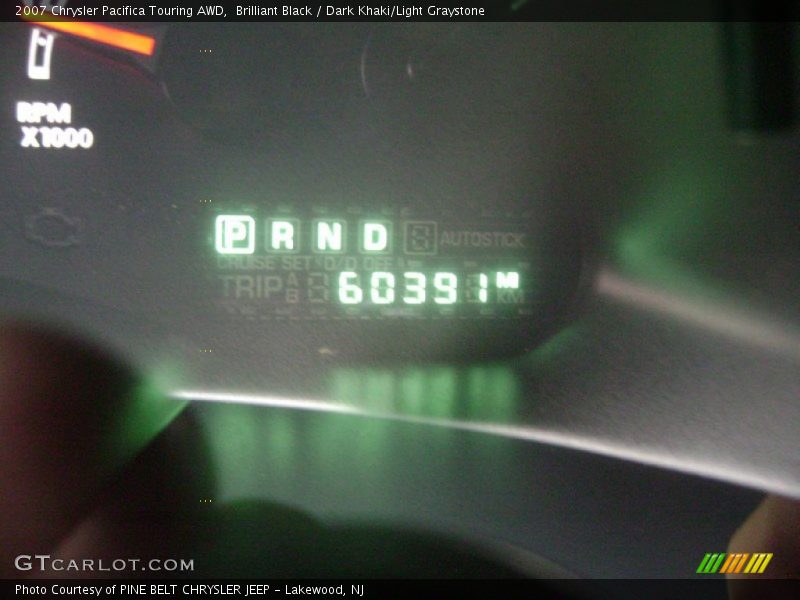 Brilliant Black / Dark Khaki/Light Graystone 2007 Chrysler Pacifica Touring AWD