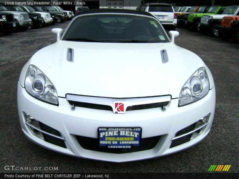 Polar White / Black 2008 Saturn Sky Roadster
