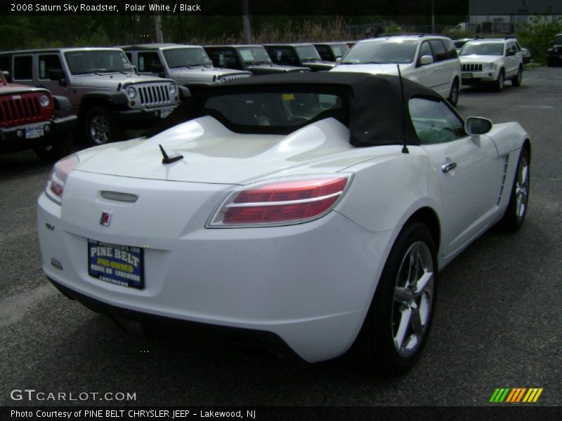 Polar White / Black 2008 Saturn Sky Roadster