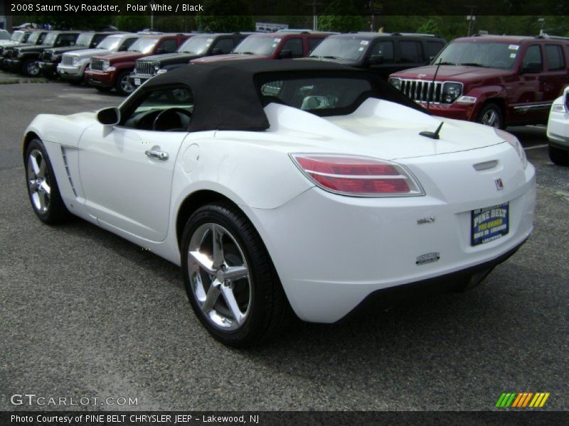 Polar White / Black 2008 Saturn Sky Roadster