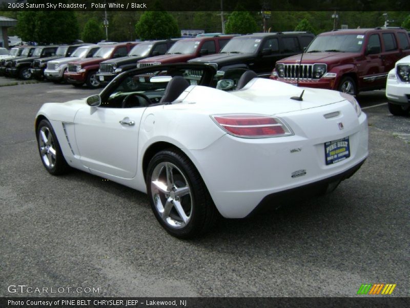 Polar White / Black 2008 Saturn Sky Roadster