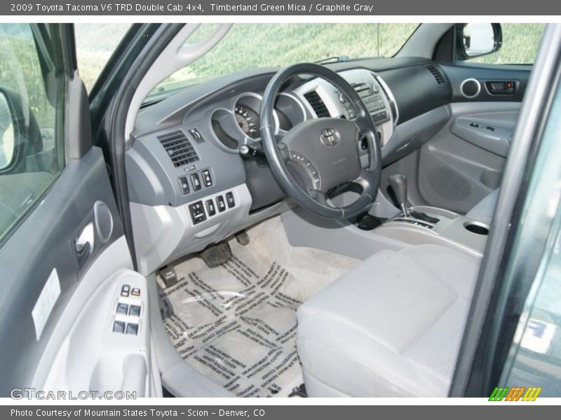 Timberland Green Mica / Graphite Gray 2009 Toyota Tacoma V6 TRD Double Cab 4x4
