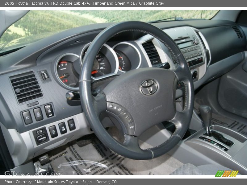 Timberland Green Mica / Graphite Gray 2009 Toyota Tacoma V6 TRD Double Cab 4x4
