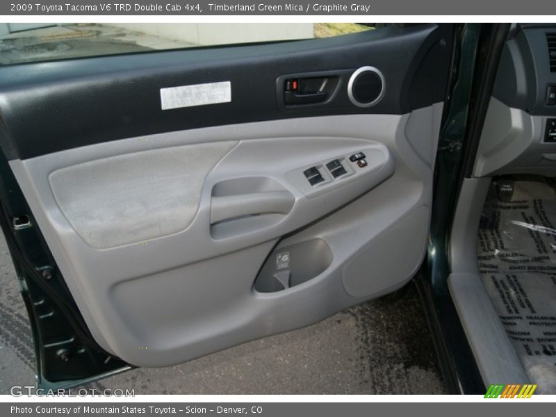 Timberland Green Mica / Graphite Gray 2009 Toyota Tacoma V6 TRD Double Cab 4x4