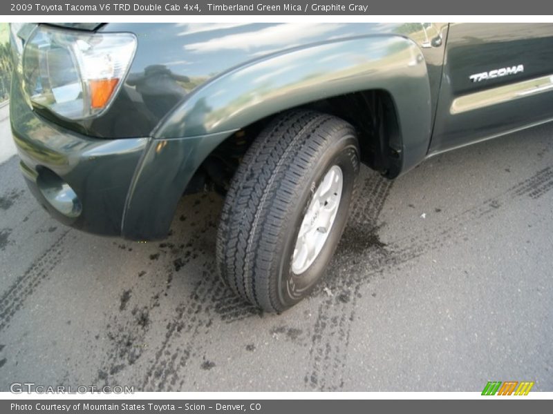 Timberland Green Mica / Graphite Gray 2009 Toyota Tacoma V6 TRD Double Cab 4x4