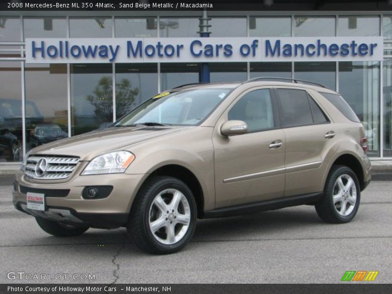 Sand Beige Metallic / Macadamia 2008 Mercedes-Benz ML 350 4Matic