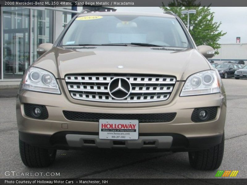 Sand Beige Metallic / Macadamia 2008 Mercedes-Benz ML 350 4Matic