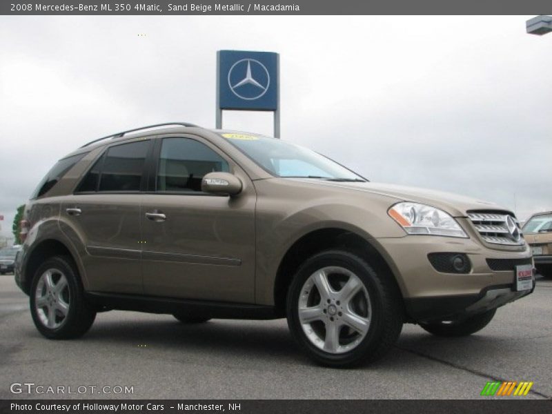 Sand Beige Metallic / Macadamia 2008 Mercedes-Benz ML 350 4Matic
