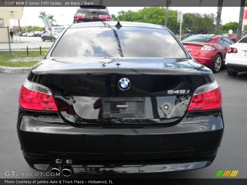 Jet Black / Black 2005 BMW 5 Series 545i Sedan
