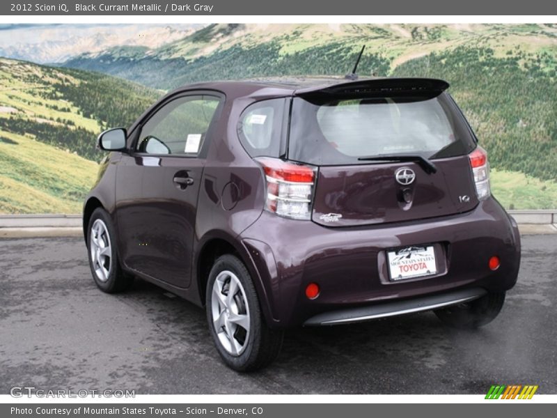 Black Currant Metallic / Dark Gray 2012 Scion iQ