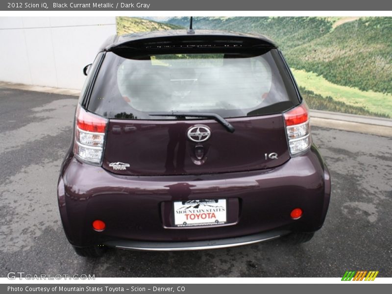 Black Currant Metallic / Dark Gray 2012 Scion iQ