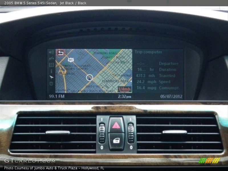 Jet Black / Black 2005 BMW 5 Series 545i Sedan