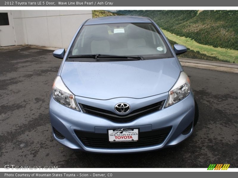 Wave Line Blue Pearl / Ash Gray 2012 Toyota Yaris LE 5 Door