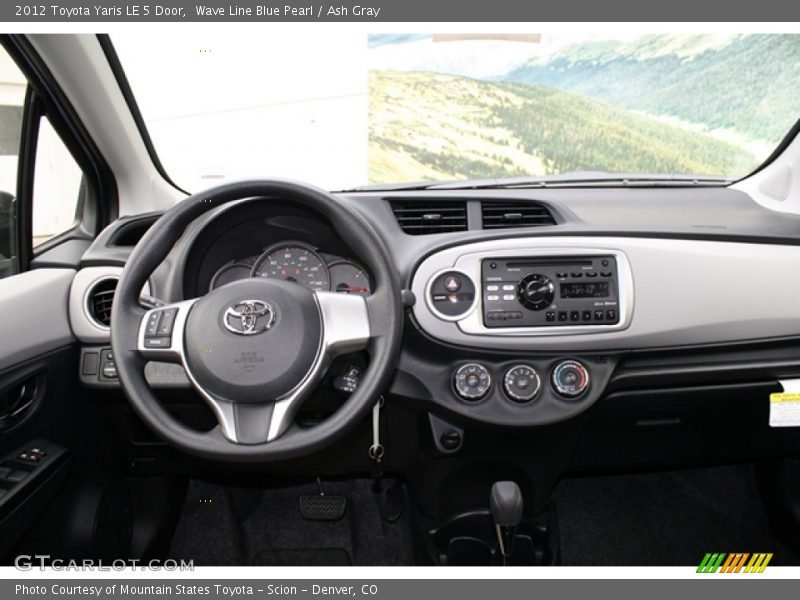 Wave Line Blue Pearl / Ash Gray 2012 Toyota Yaris LE 5 Door