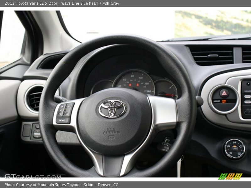 Wave Line Blue Pearl / Ash Gray 2012 Toyota Yaris LE 5 Door
