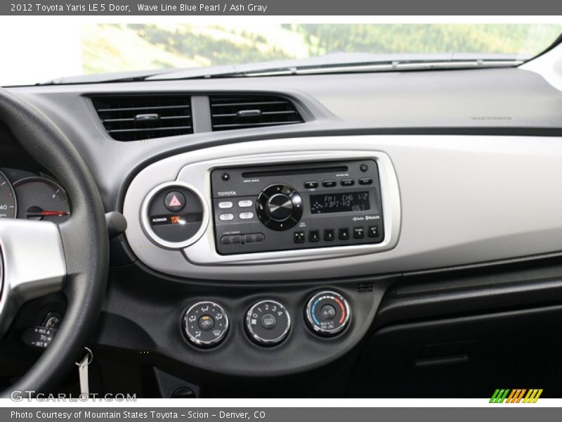 Wave Line Blue Pearl / Ash Gray 2012 Toyota Yaris LE 5 Door