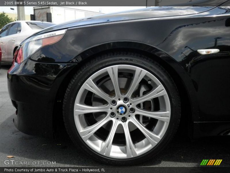 Jet Black / Black 2005 BMW 5 Series 545i Sedan