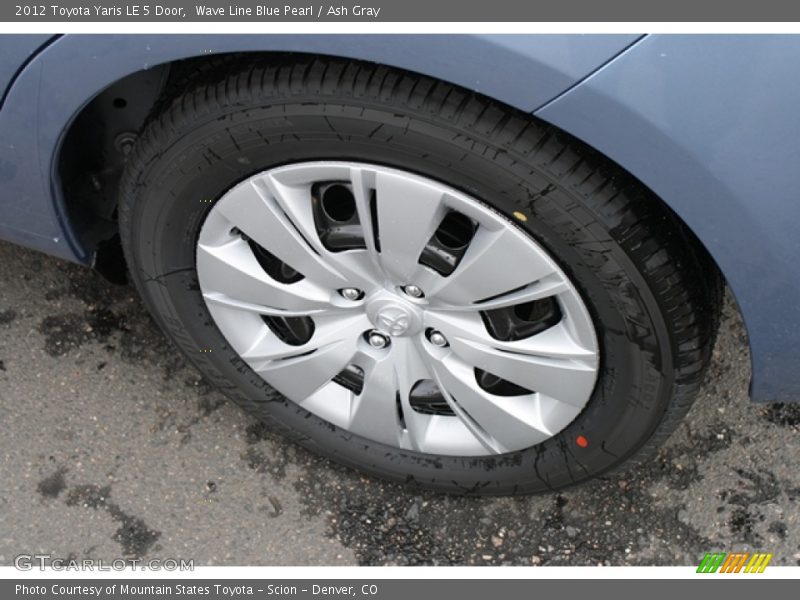 Wave Line Blue Pearl / Ash Gray 2012 Toyota Yaris LE 5 Door