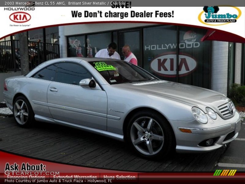 Brilliant Silver Metallic / Charcoal 2003 Mercedes-Benz CL 55 AMG