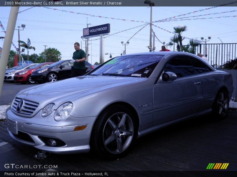 Brilliant Silver Metallic / Charcoal 2003 Mercedes-Benz CL 55 AMG