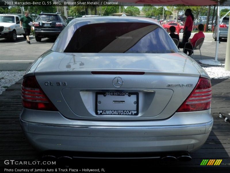 Brilliant Silver Metallic / Charcoal 2003 Mercedes-Benz CL 55 AMG