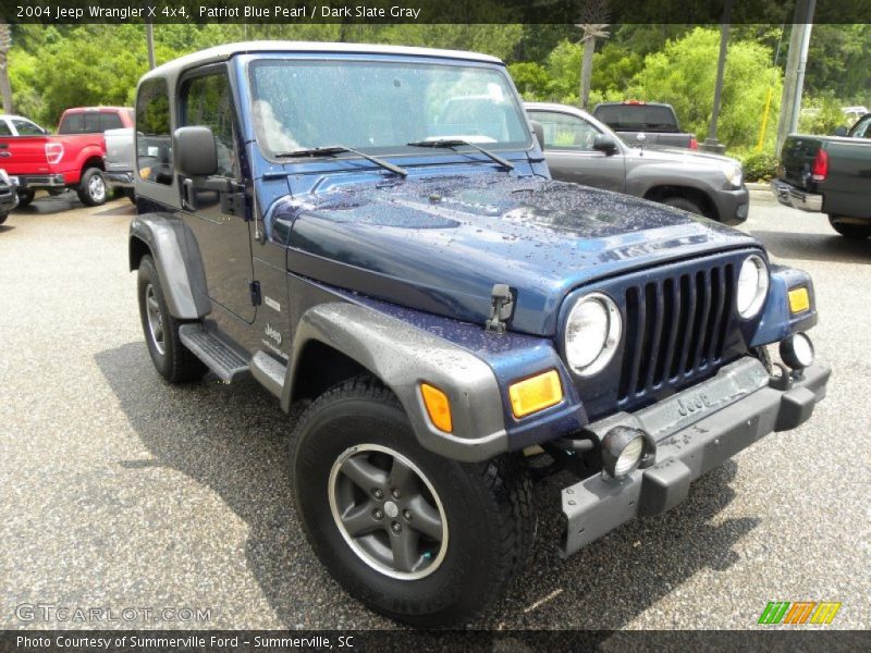 Patriot Blue Pearl / Dark Slate Gray 2004 Jeep Wrangler X 4x4