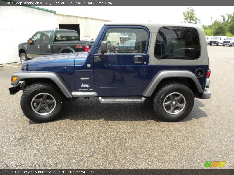 Patriot Blue Pearl / Dark Slate Gray 2004 Jeep Wrangler X 4x4