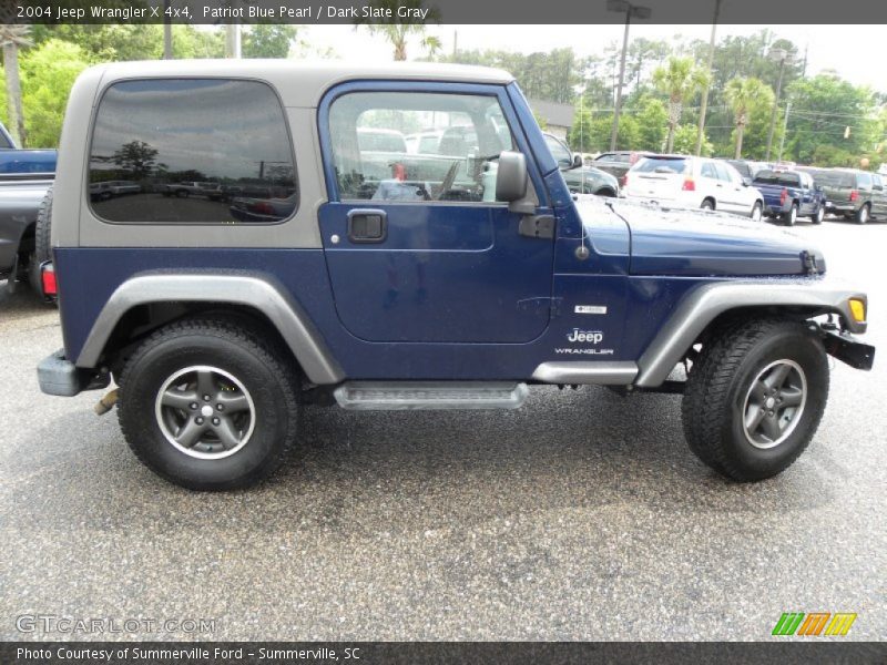 Patriot Blue Pearl / Dark Slate Gray 2004 Jeep Wrangler X 4x4