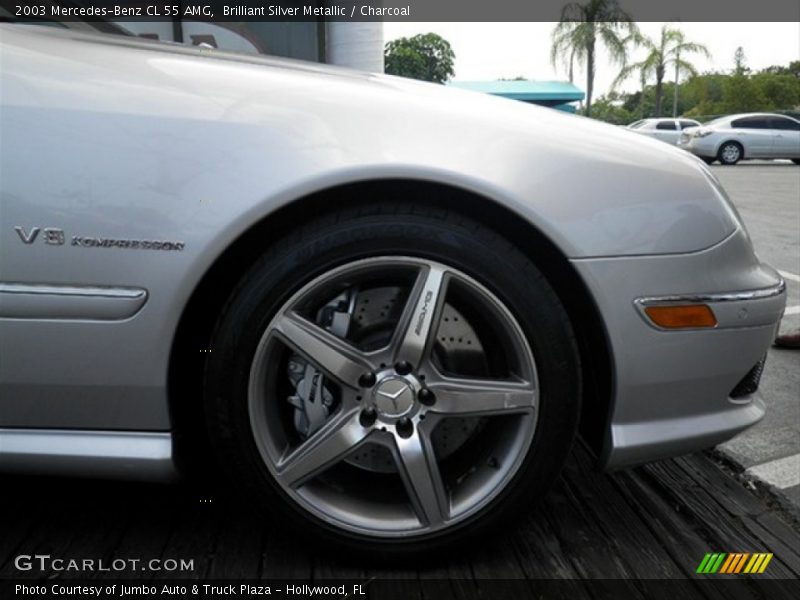 Brilliant Silver Metallic / Charcoal 2003 Mercedes-Benz CL 55 AMG