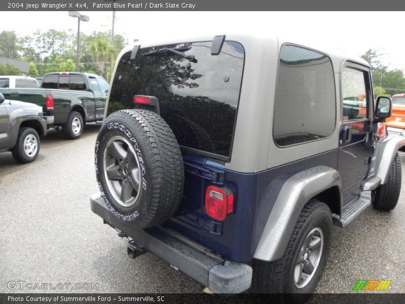 Patriot Blue Pearl / Dark Slate Gray 2004 Jeep Wrangler X 4x4