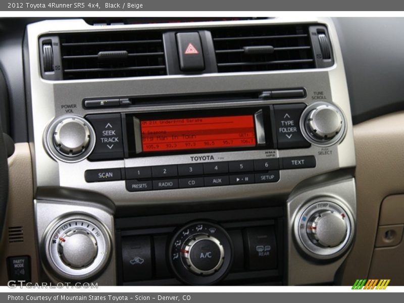 Black / Beige 2012 Toyota 4Runner SR5 4x4