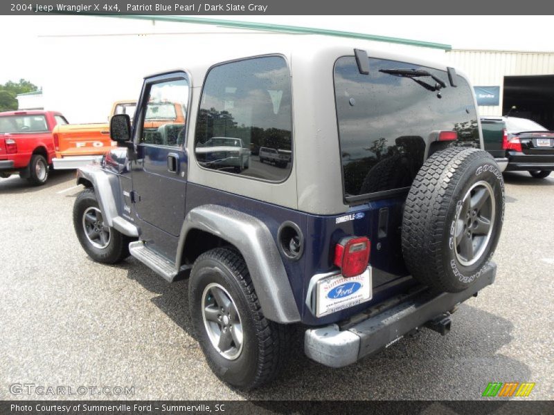 Patriot Blue Pearl / Dark Slate Gray 2004 Jeep Wrangler X 4x4