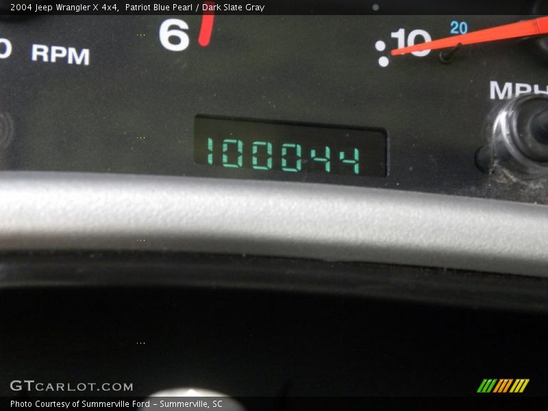 Patriot Blue Pearl / Dark Slate Gray 2004 Jeep Wrangler X 4x4