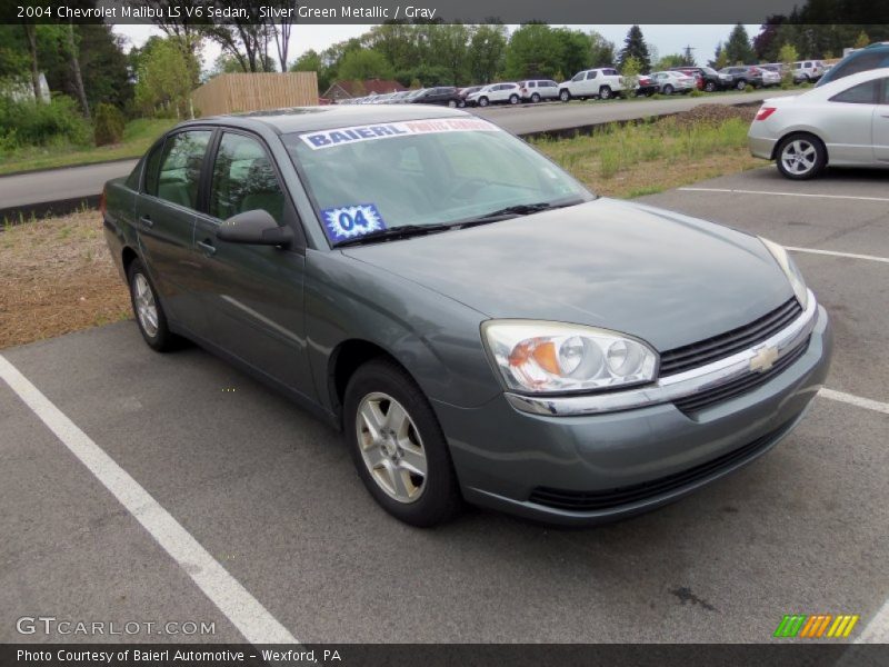 Silver Green Metallic / Gray 2004 Chevrolet Malibu LS V6 Sedan
