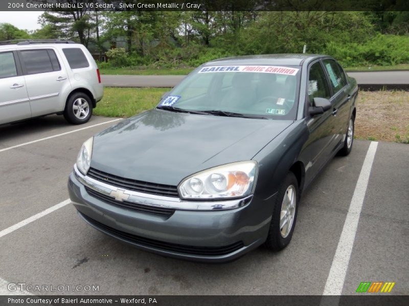 Silver Green Metallic / Gray 2004 Chevrolet Malibu LS V6 Sedan
