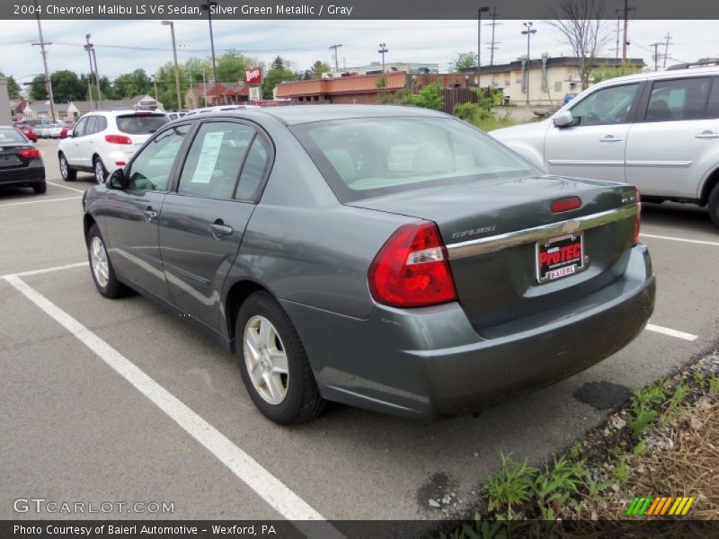 Silver Green Metallic / Gray 2004 Chevrolet Malibu LS V6 Sedan