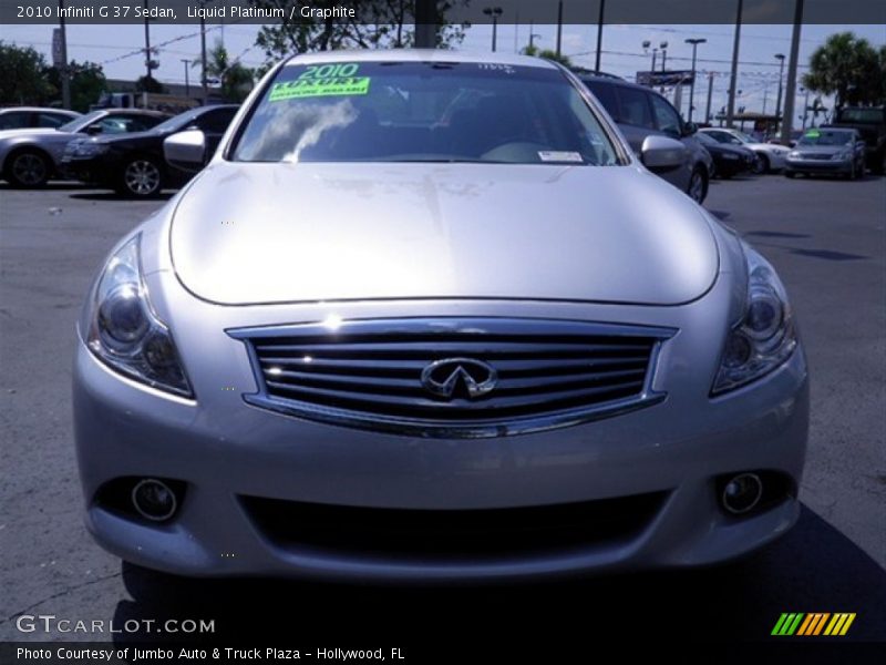 Liquid Platinum / Graphite 2010 Infiniti G 37 Sedan