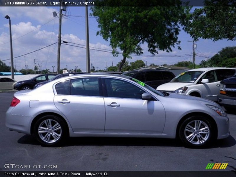 Liquid Platinum / Graphite 2010 Infiniti G 37 Sedan