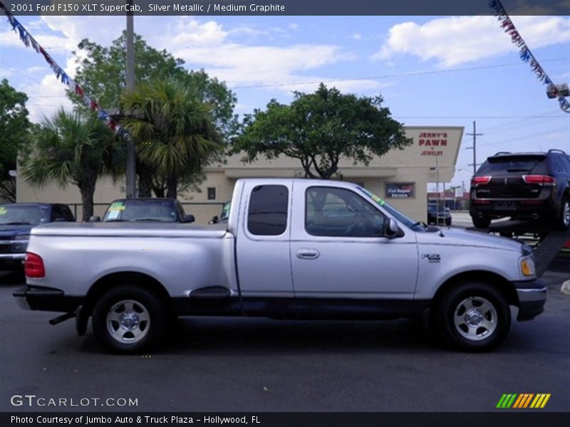 Silver Metallic / Medium Graphite 2001 Ford F150 XLT SuperCab