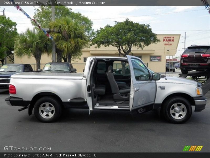 Silver Metallic / Medium Graphite 2001 Ford F150 XLT SuperCab