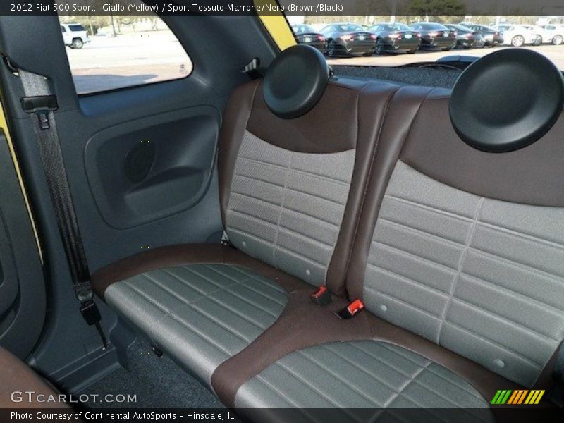 Giallo (Yellow) / Sport Tessuto Marrone/Nero (Brown/Black) 2012 Fiat 500 Sport