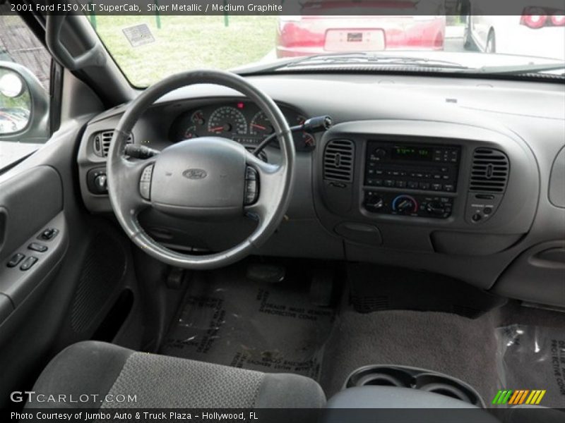 Silver Metallic / Medium Graphite 2001 Ford F150 XLT SuperCab