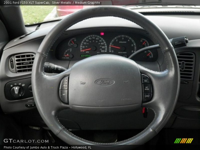 Silver Metallic / Medium Graphite 2001 Ford F150 XLT SuperCab