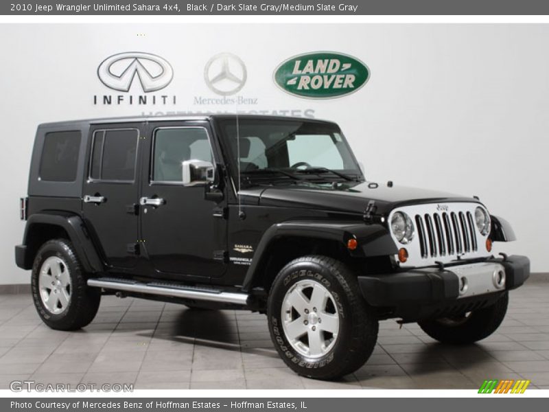Black / Dark Slate Gray/Medium Slate Gray 2010 Jeep Wrangler Unlimited Sahara 4x4