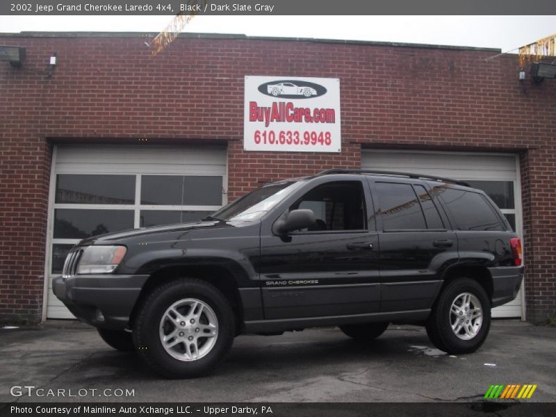 Black / Dark Slate Gray 2002 Jeep Grand Cherokee Laredo 4x4