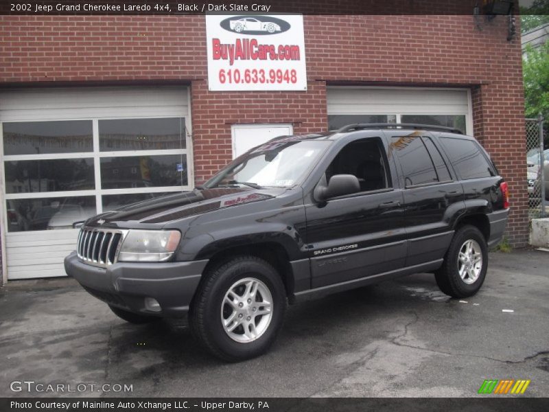 Black / Dark Slate Gray 2002 Jeep Grand Cherokee Laredo 4x4